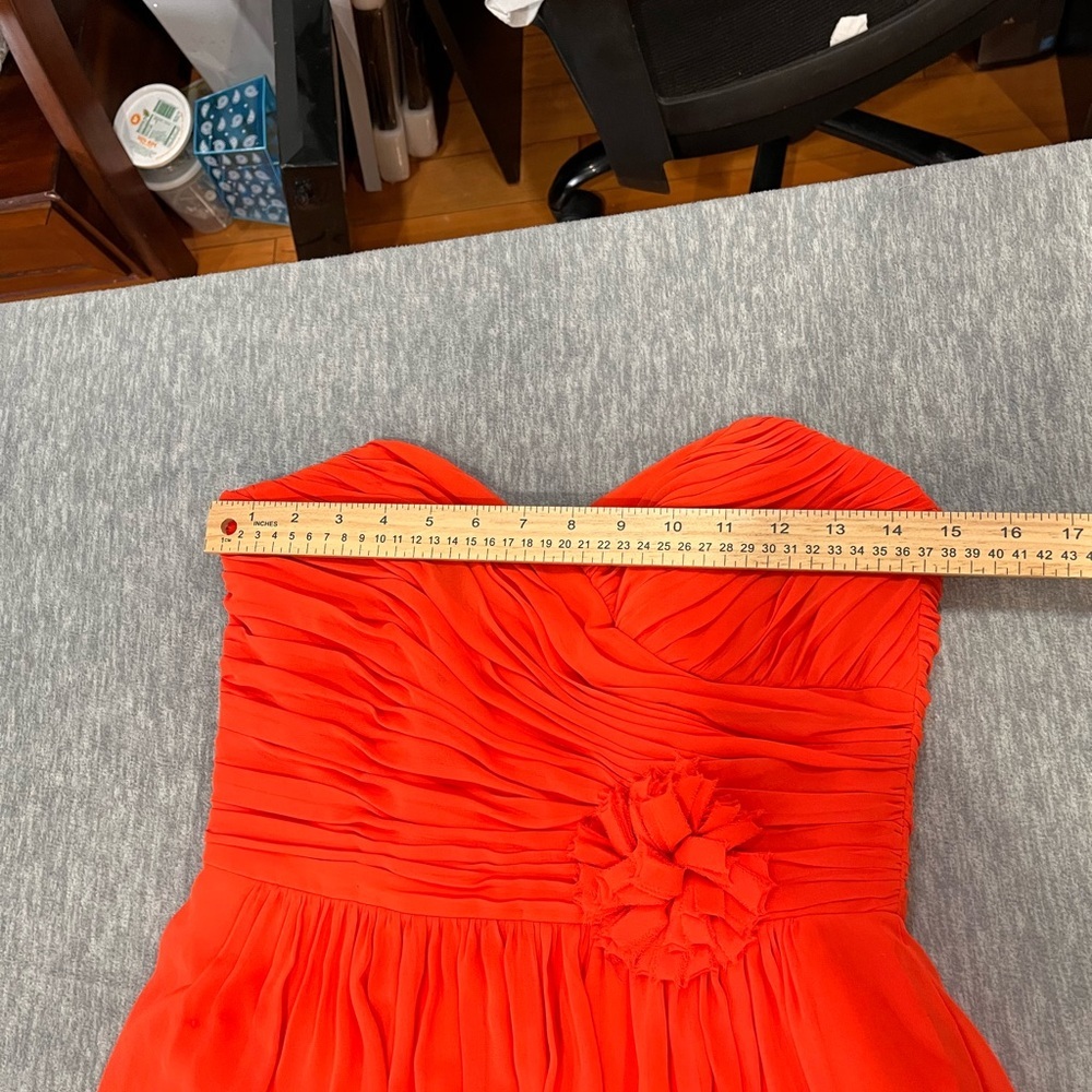 After Six Strapless Orange Dress size 4 - Picture 7 of 9